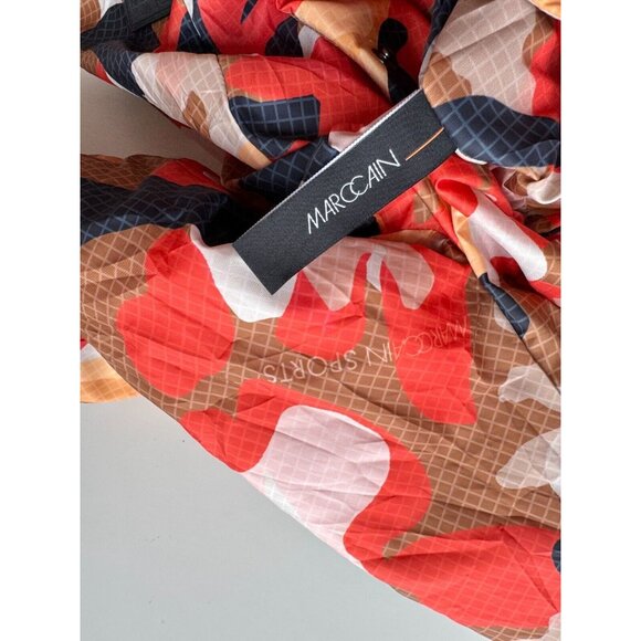 MARC CAIN SPORT TS 12.07 W11 Reversible Floral Camo Printed Puffer Coat, Size S - Picture 14 of 15